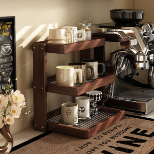 杯子收纳置物架多层茶水杯架餐边柜水吧杯子放置展示架咖啡角布置