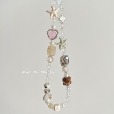 Years and months“海岛甜心”手机链挂绳挂饰相机串珠手机壳挂件