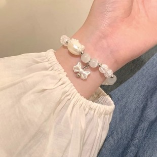 抖音同款凯蒂猫手串HelloKitty蝴蝶结吊坠手链女送闺蜜生日礼物