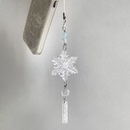 ccd挂绳手作串珠自制少女心ins手机链可爱手机挂件 蓝冰大雪花