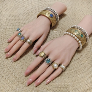 硅胶仿真手模特玉镯戒指手链穿戴甲拍摄展示道具美甲练习假手模型