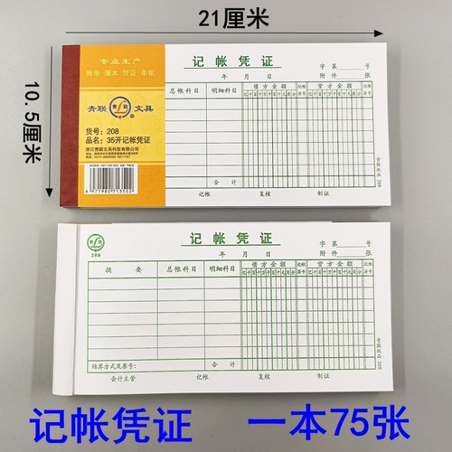 付款付款记账凭证青联