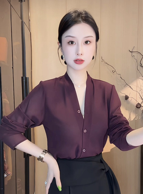 刘欣服饰 新款减龄显瘦上衣洋气百搭气质时尚韩版上衣64125