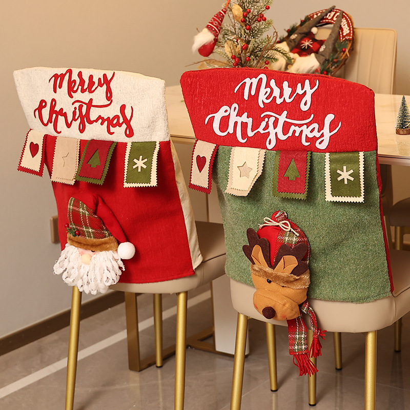 Christmas decorations, reindeer table and chair sets, 3D pl