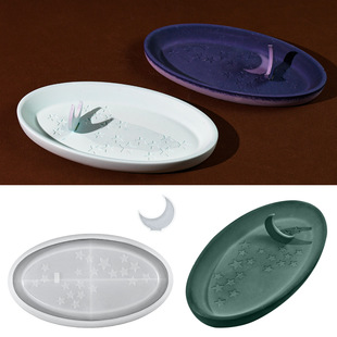 Glue Silicone Proud Dropping Moon Plate Star DIY Mold