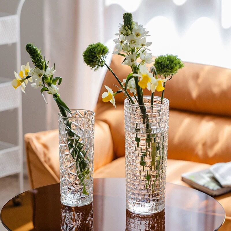 New acrylic transparent crystal anti drop vertical patterne - 实物图