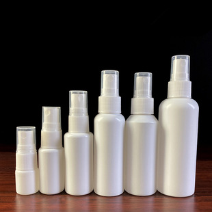 10-100ml喷雾瓶HDPE白色塑料瓶酒精消毒液分装喷壶药水小喷瓶