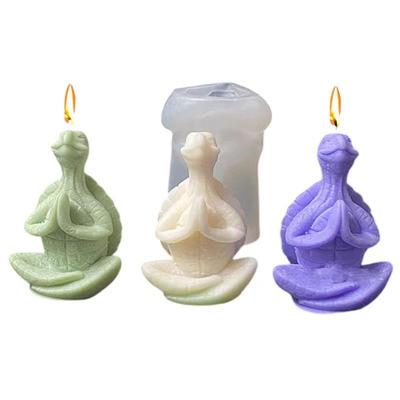 Meditation Turtle Aromatherapy Candle Silicone Mold DIY Tur