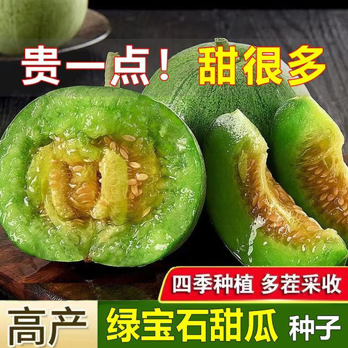 Green gemstone sweet melon has strong adaptability, simple