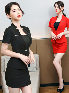 桑拿洗浴SPA技师服2022夏季新款三件套性感足浴按摩工作服套装女