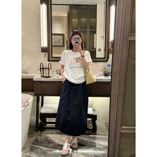 TWINKLE跳跳【简约工装裙】夏季时尚设计款简约半身裙-CQ2025333