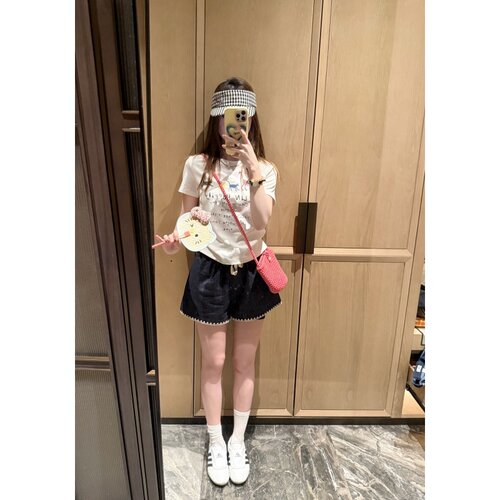 【显嫩短裤~】100%棉夏季时尚百搭显嫩短裤