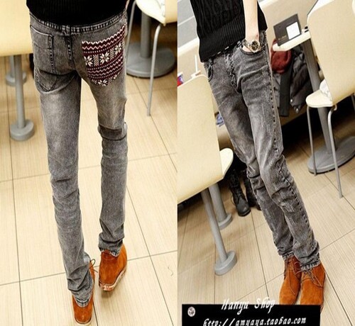 Jeans pour adolescent pieds Slim en coton - Ref 1465606 Image 1