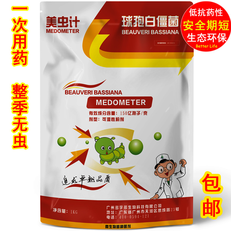 白僵菌 生物剂 球包白僵菌 生物农剂1000克