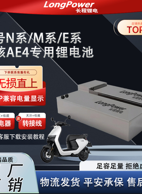 九号M系/N系全系/极核AE4直上锂电池60v72v宁德三元改装专用