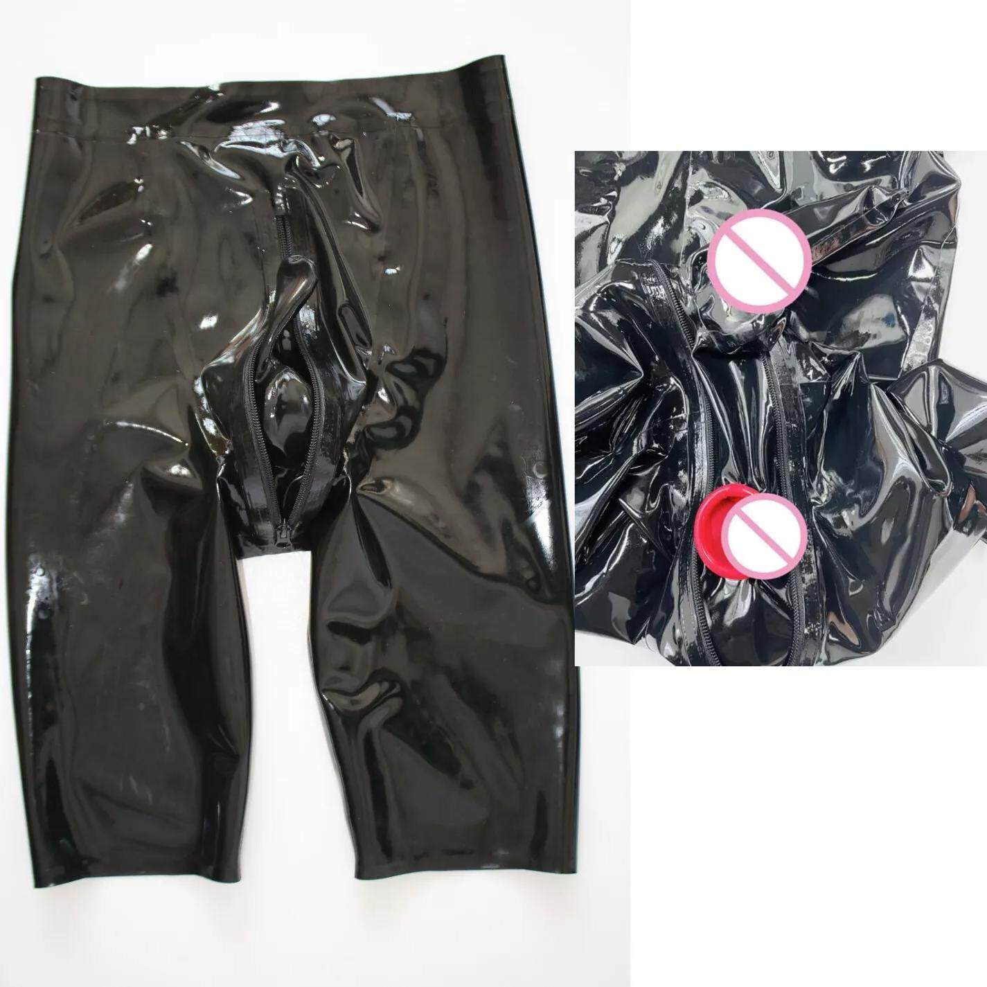 乳胶五分裤  男 高腰 拉链挡片隐藏双套 高弹力 定制