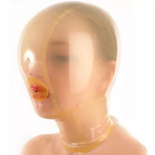 乳胶头套面具 全包 含呼吸空间 latex mask 定制