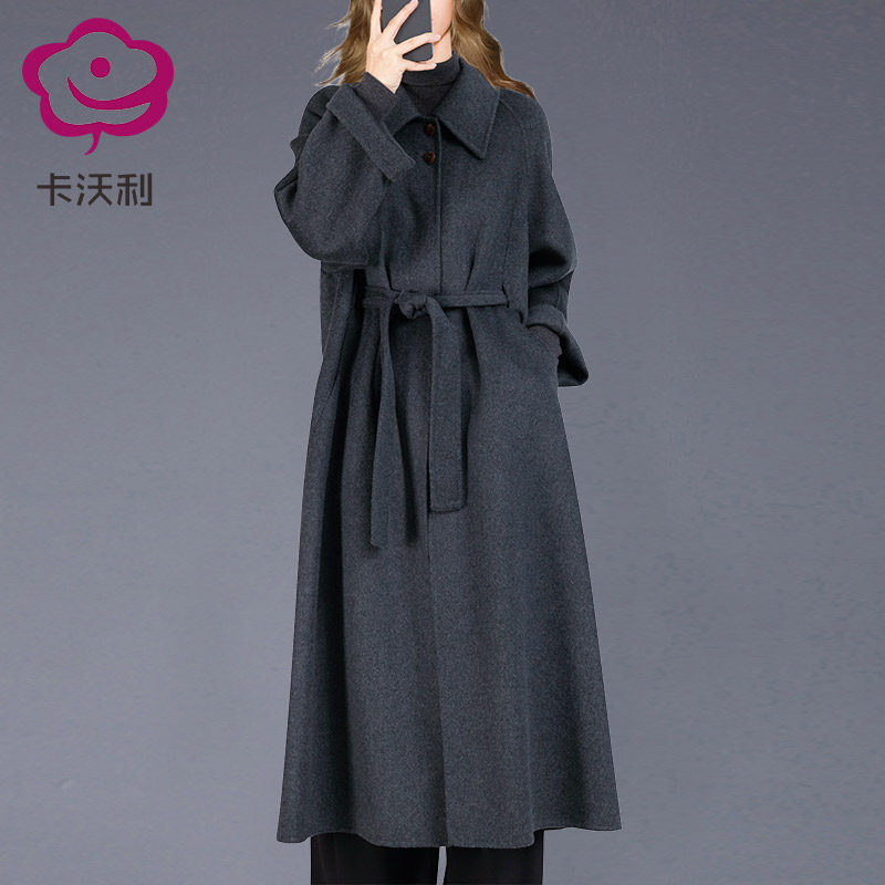 气质收腰绑带毛呢外套女冬季新款时尚落肩中长款羊毛大衣新年战袍,女装/女士精品,毛呢外套,淘宝优惠券,粉丝福利购,淘宝优惠卷