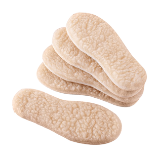 儿童保暖鞋垫加绒加厚防脚痛透气吸汗幼儿男女专用软仿羊羔绒鞋垫