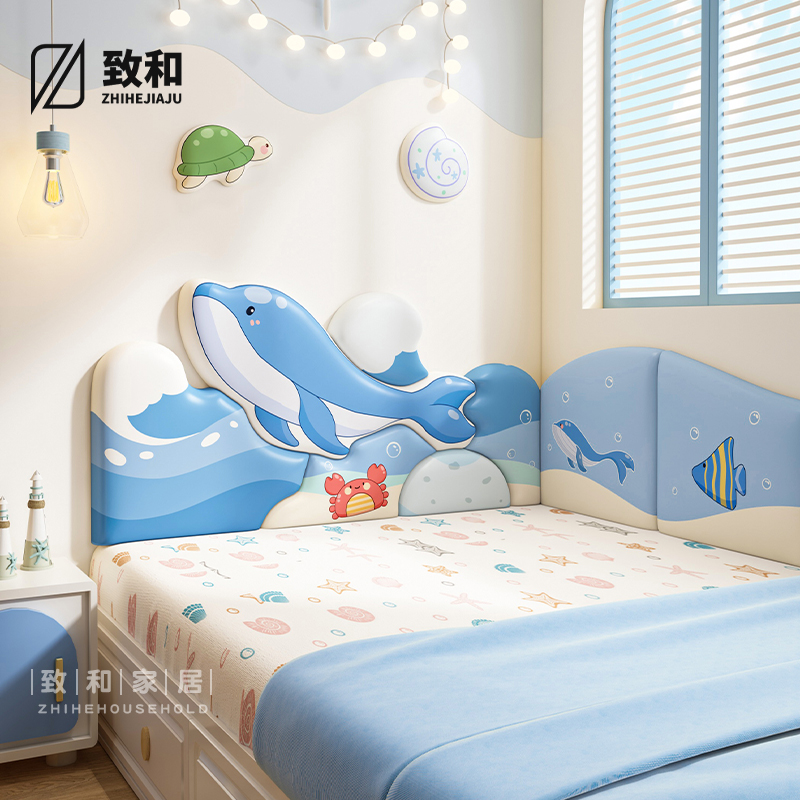 儿童房榻榻米软包墙围