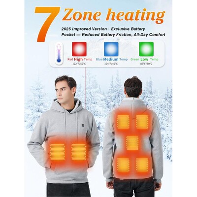 Heated Fleece Jacket in Zone 7 USB Charging Smart Heating