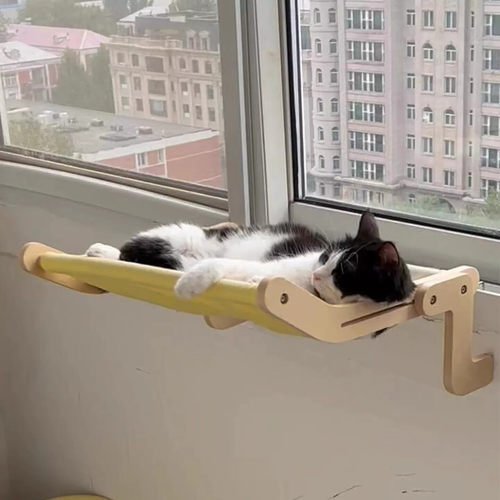 猫窝床边吊床阳台养猫神器猫咪可拆洗阳台窗户晒太阳猫床四季通用