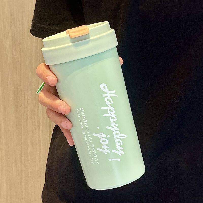 便携316不锈钢保温杯吸管杯女生高颜值茶水分离学生简约杯子水杯