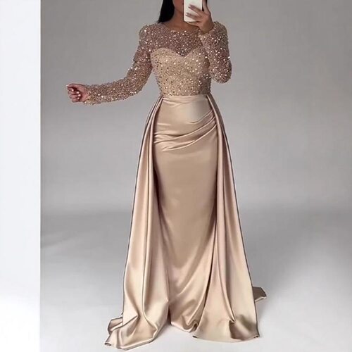 2025 Womens Banquet Long Sleeve Elegant Socialite Annual