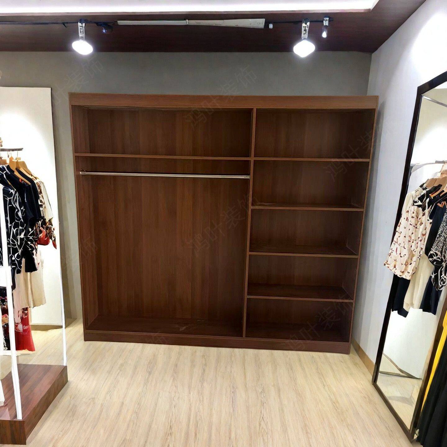 服装店专用女装衣柜鞋帽包包展示柜鞋挂衣服柜子女装店陈列柜