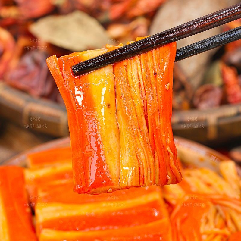 手撕蟹味棒即食休闲零食品追剧下酒解馋小吃办公室熟食香辣味特产