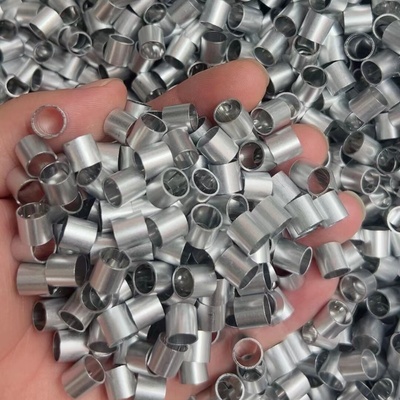 6063铝管子精抽薄壁空心铝管套双通柱精密切割外径3456789壁厚1mm