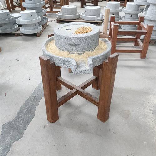 手推天然石磨磨盘花岗岩石头手工豆浆机老式豆浆磨子家用磨面粉
