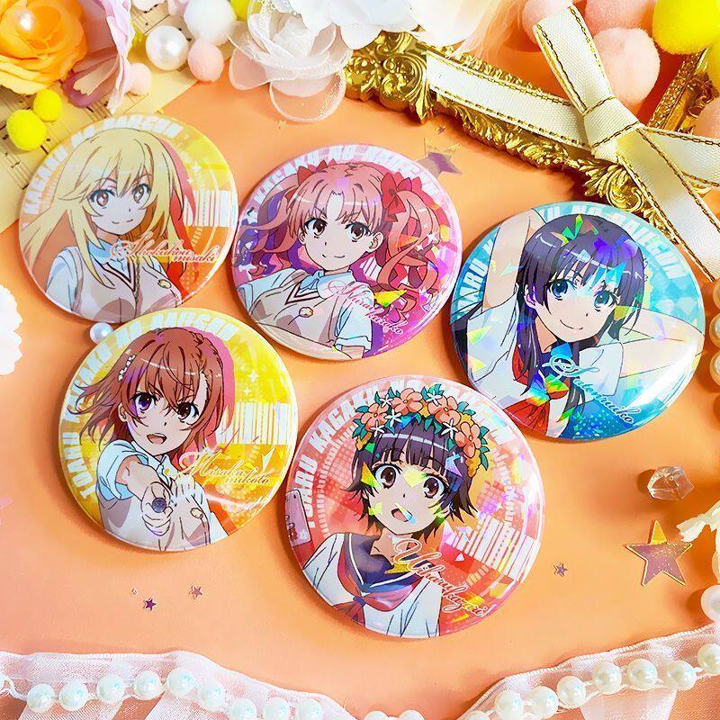 某科学的超电磁炮御坂美琴白井黑子动漫周边日谷底徽章收藏配饰