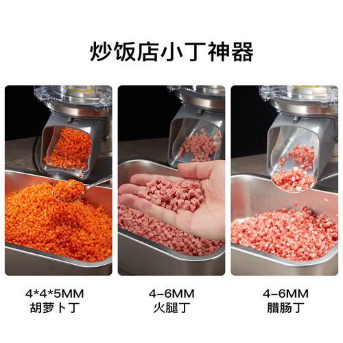 商用馅料机小颗粒饺馅机切丁机葱切碎机菜馅机炒饭切菜机打粒机