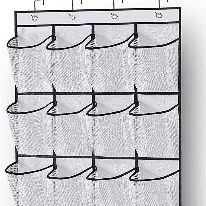 挂墙衣柜门後收纳袋挂袋包包墙上立体透明收纳储物袋门後鞋子挂袋