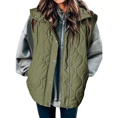 Women's Casual Puffer Vest Oversize Lightweight Quilted