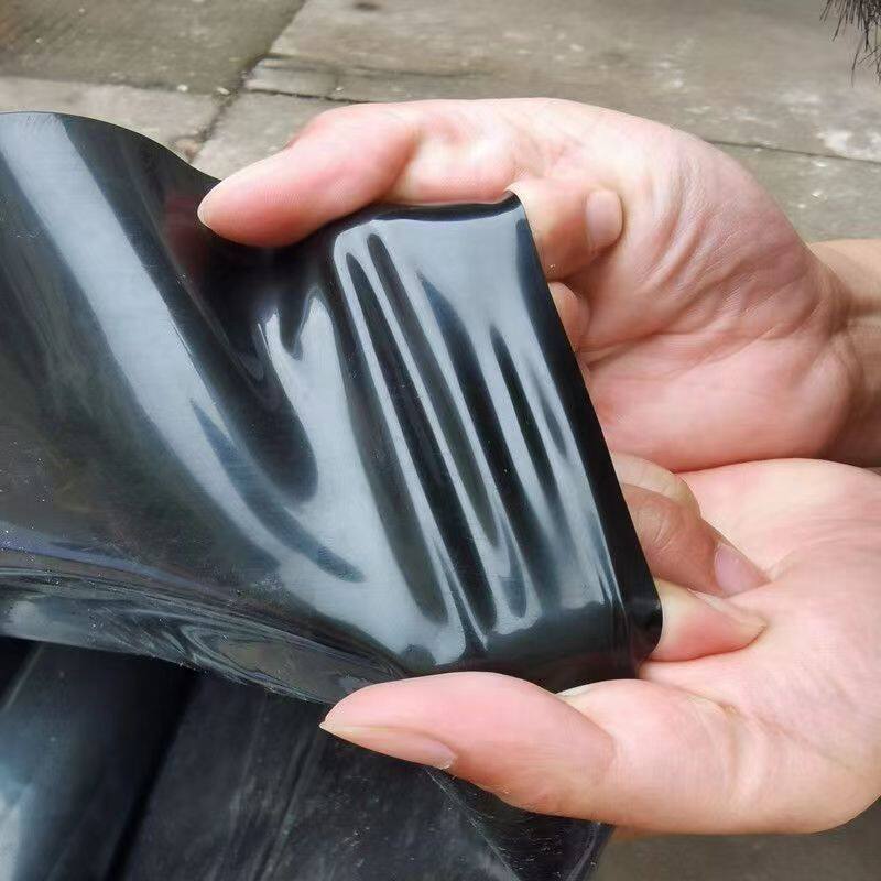 土工膜鱼塘防渗膜防水布鱼池防漏黑色塑料布蓄水池防渗膜鱼塘膜