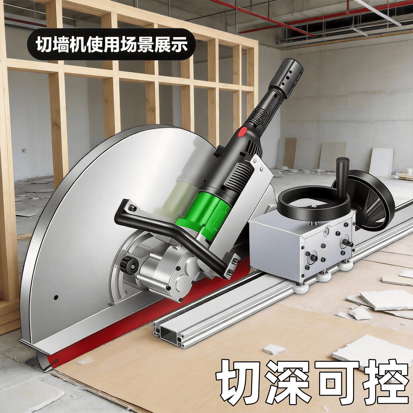 兵王新款割墙机手持切墙机多功能钢筋混凝土水泥地切割机改门