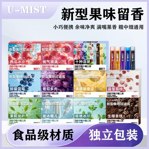 尊典全新升级第三代多种果味过滤嘴粗中细通用过滤焦油烟嘴过滤器