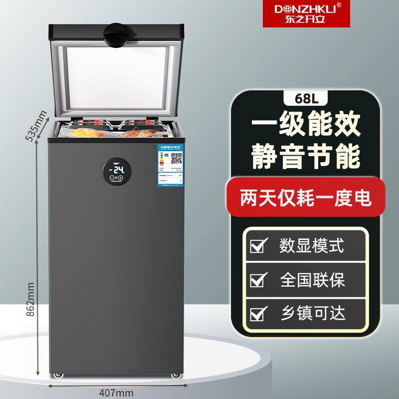 东之开立冷藏冷冻卧式冷柜两用小型家用冷柜保鲜节能一级能效