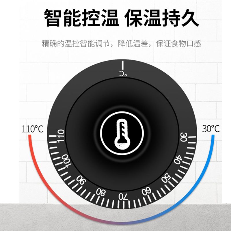 商用柜式不锈钢快餐保温台玻璃罩电加热熟食售饭台食堂保温快餐车