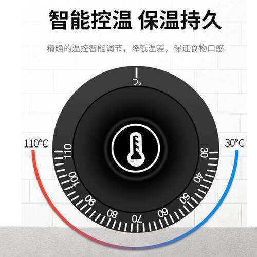商用柜式不锈钢快餐保温台玻璃罩电加热熟食售饭台食堂保温快餐车