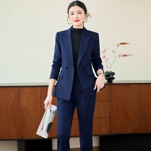 职业套装西装新款高级秋冬职业装女神气质工作服长袖西服外套正装