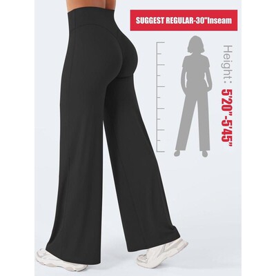 30'' Inseam Loose Casual Straight Leggings for Women