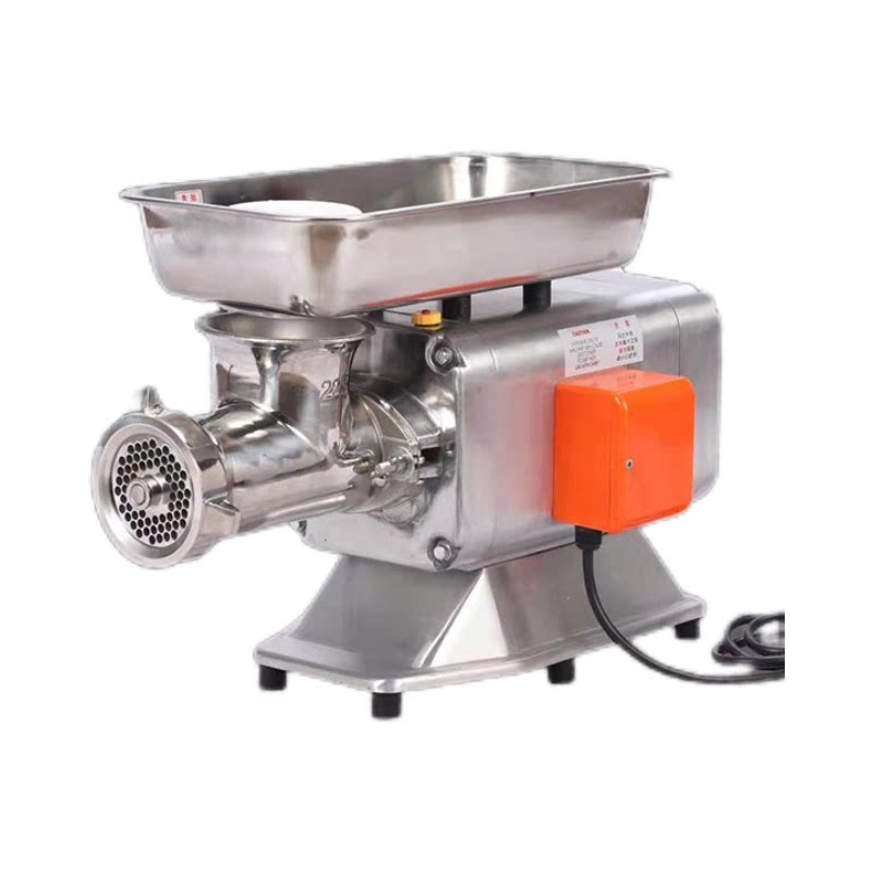 绞肉机商用餐饮店新款台式冻肉鸡架灌肠肉馅肉末肉铺不锈钢大功率