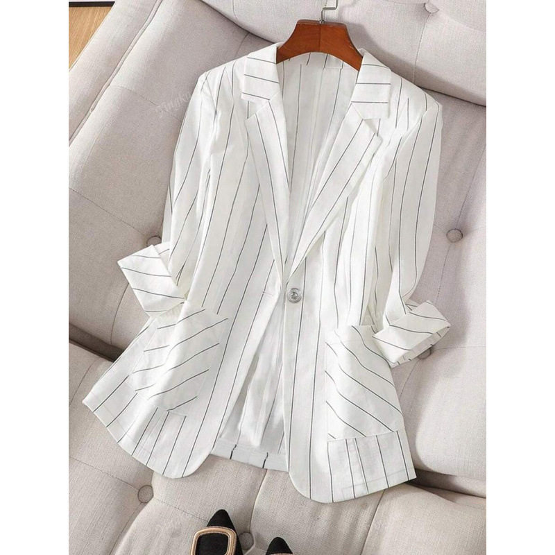 E 28437 7/8 Sleeve Slim Casual Blazer 七分袖修身休闲西装