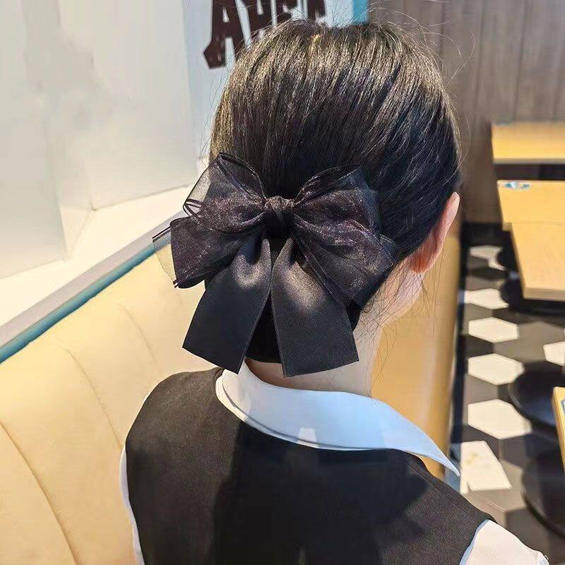 发包网兜职业发饰护士头花盘发高颜值银行服务员洋气新款空乘发夹