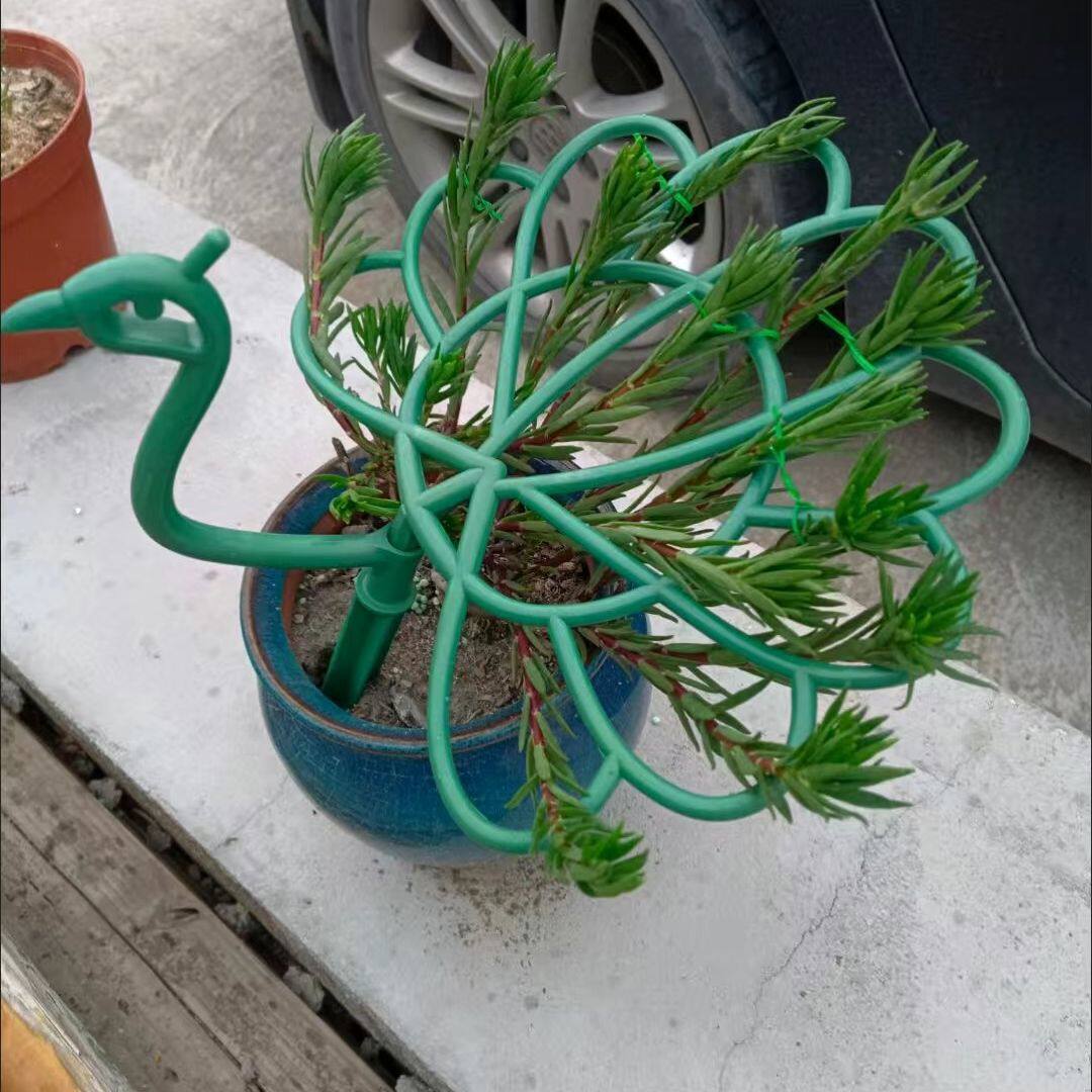 向日葵架支架花卉专用支撑架庭院固定架花架子固定孔雀造型植物