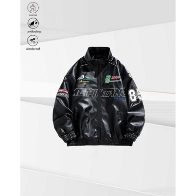 Racing Style Printed Jacket Fashion Pattern Personality