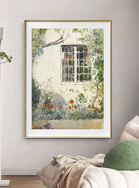 柴尔德 哈桑姆印象派小众风景艺术卧室床头挂画客餐厅装饰画